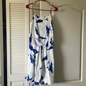 DVF Silk beaded short jumpsuit/romper